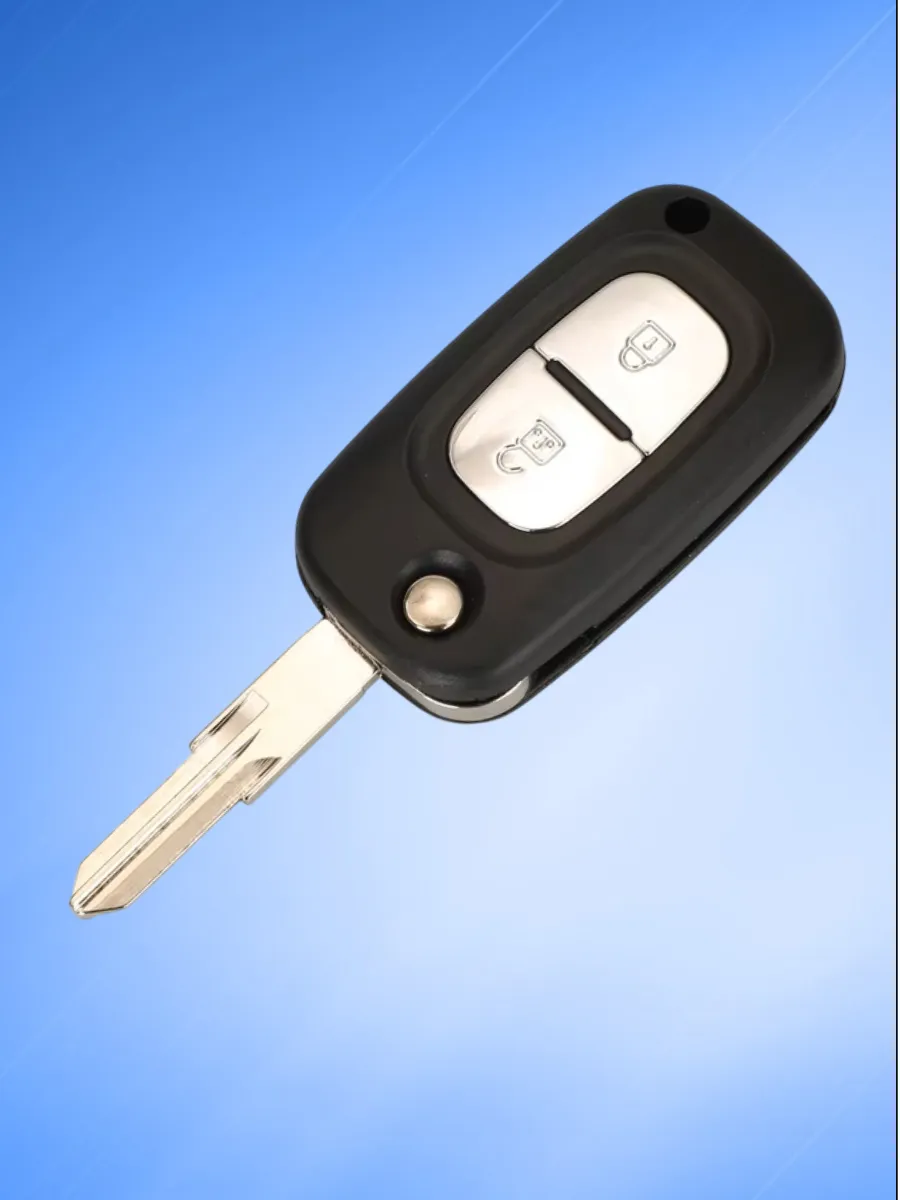 Корпус выкидного ключа с 2 кнопками лезвие VAC102 для Renault, без логотипа