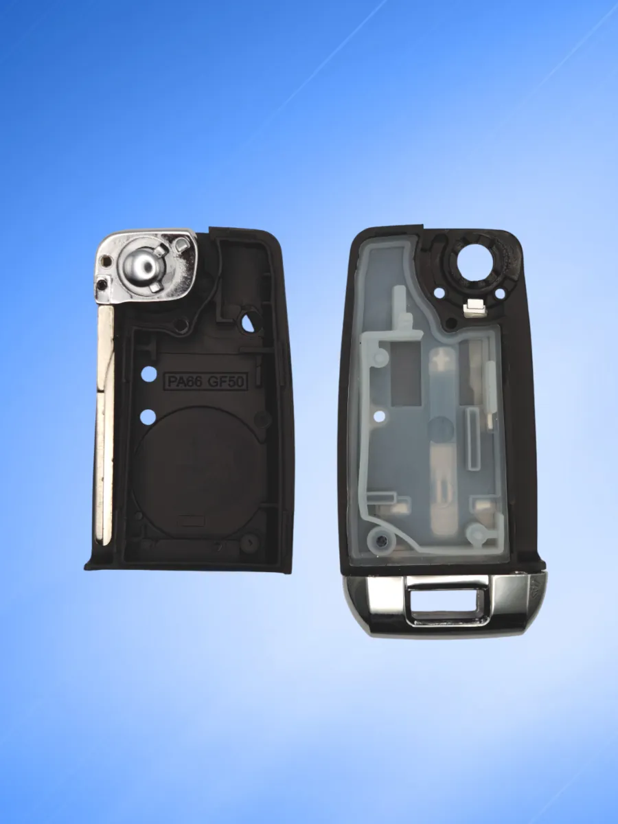 Корпус выкидного ключа зажигания с 3 кнопками для VW 