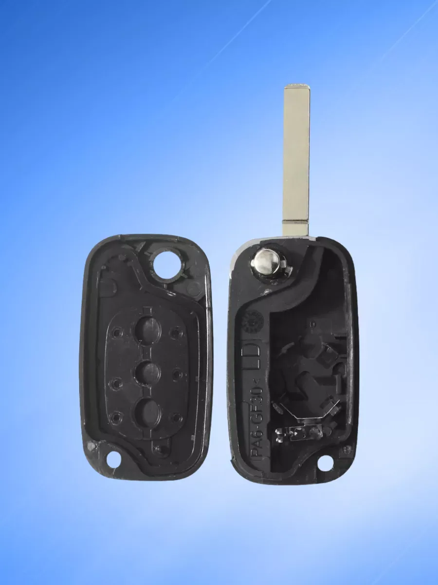 Корпус выкидного ключа с 2 кнопками лезвие VAC102 для Renault, без логотипа