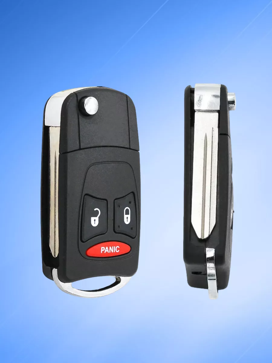 Корпус выкидной корпус ключа 2 кнопки+PANIC! для Dodge Chrysler