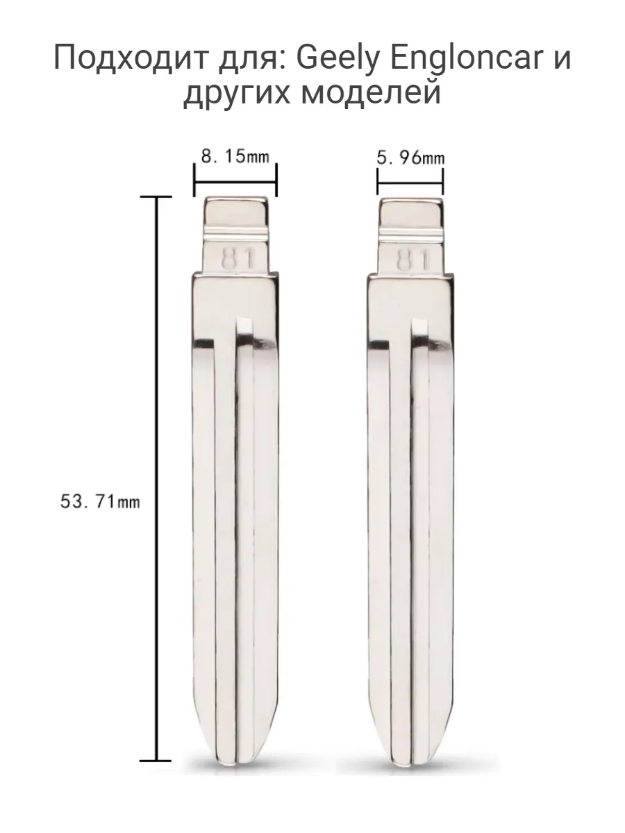 Набор лезвий из 5 штук VVDI KD (#81) для Geely
