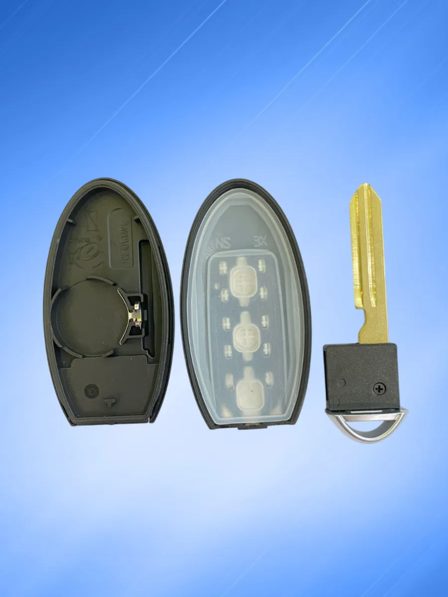 Корпус смарт ключа с 3 кнопками для Ниссан без логотипа, контакт справа