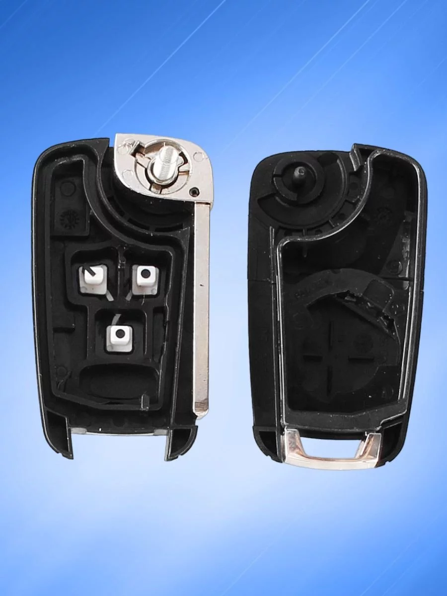 Корпус ключа c 3 кнопками лезвие HU100 для BUICK