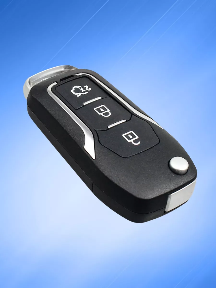 Корпус выкидного ключа с 3 кнопками лезвие HU101 для Форд