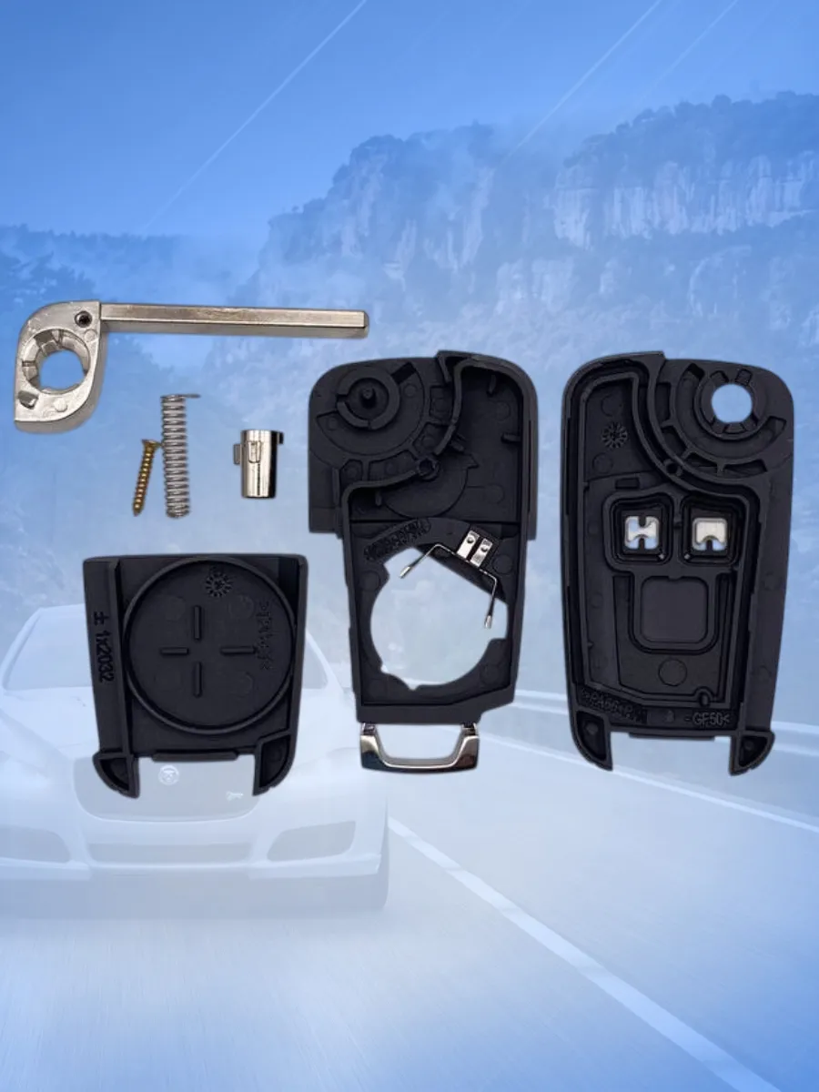 Корпус выкидного ключа с 2 кнопками для Opel / Опель