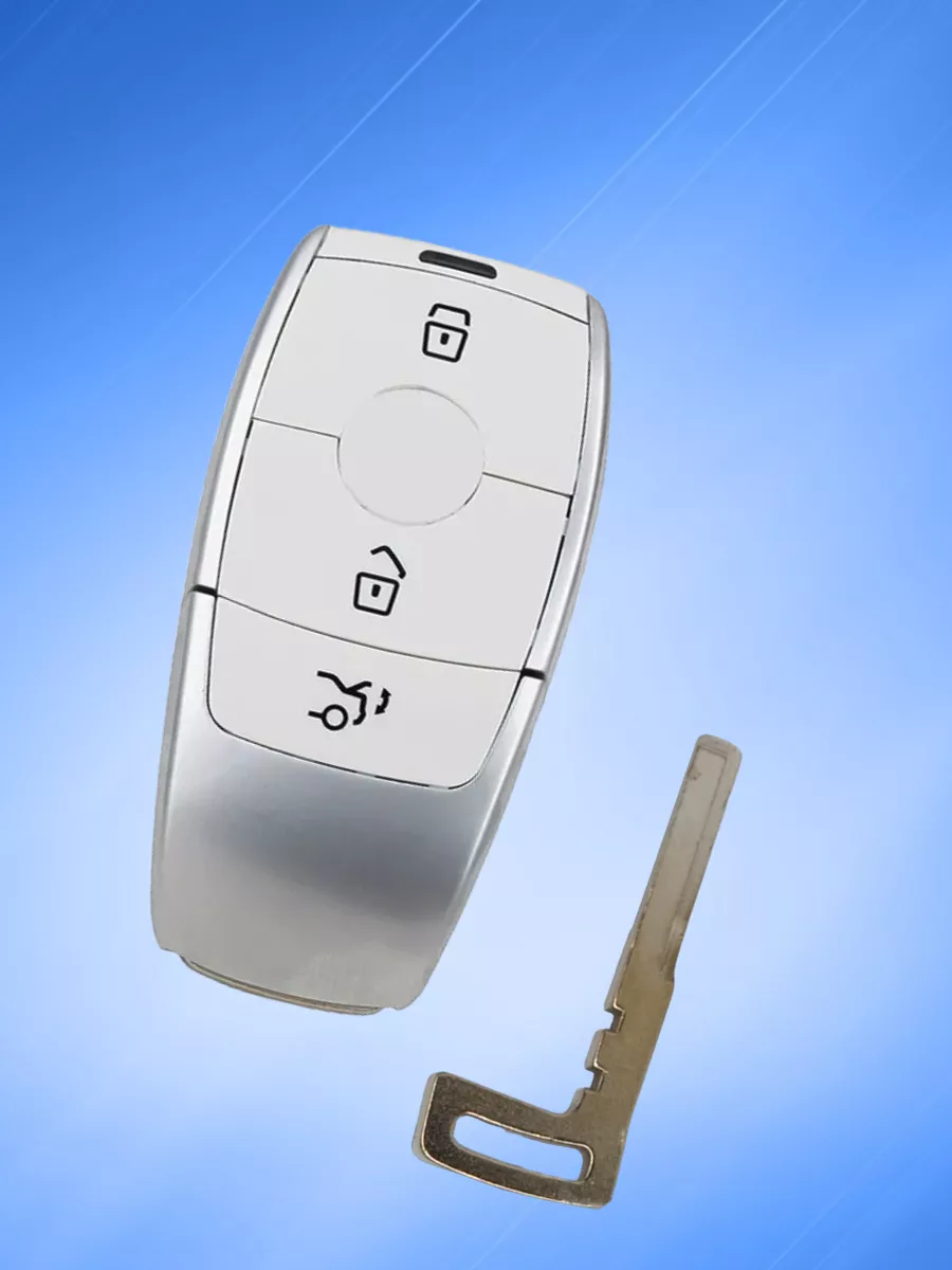 Корпус смарт ключа для Mercedes-Benz / Мерседес Бенс, белый