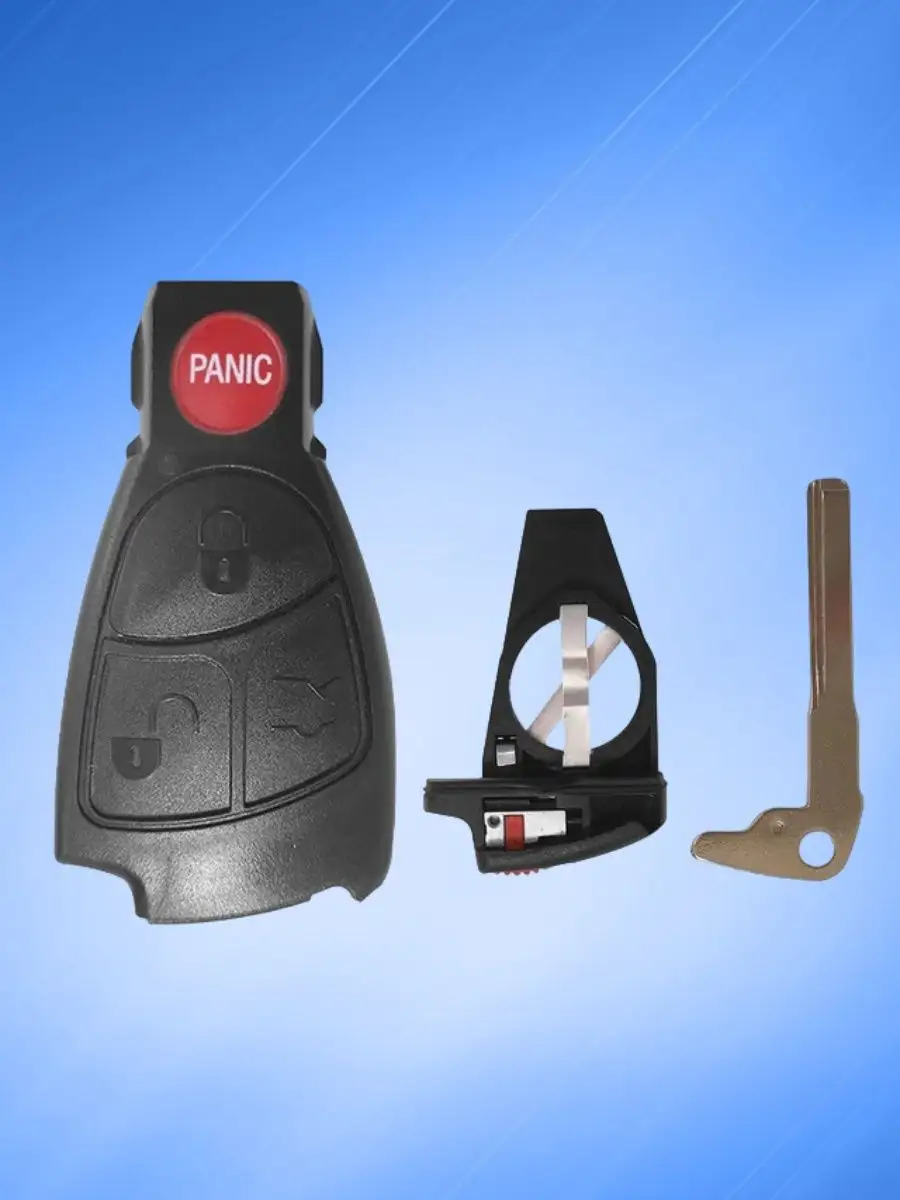 Корпус смарт ключа с 3 кнопками +Panic лезвие HU64 для Mercedes-Benz