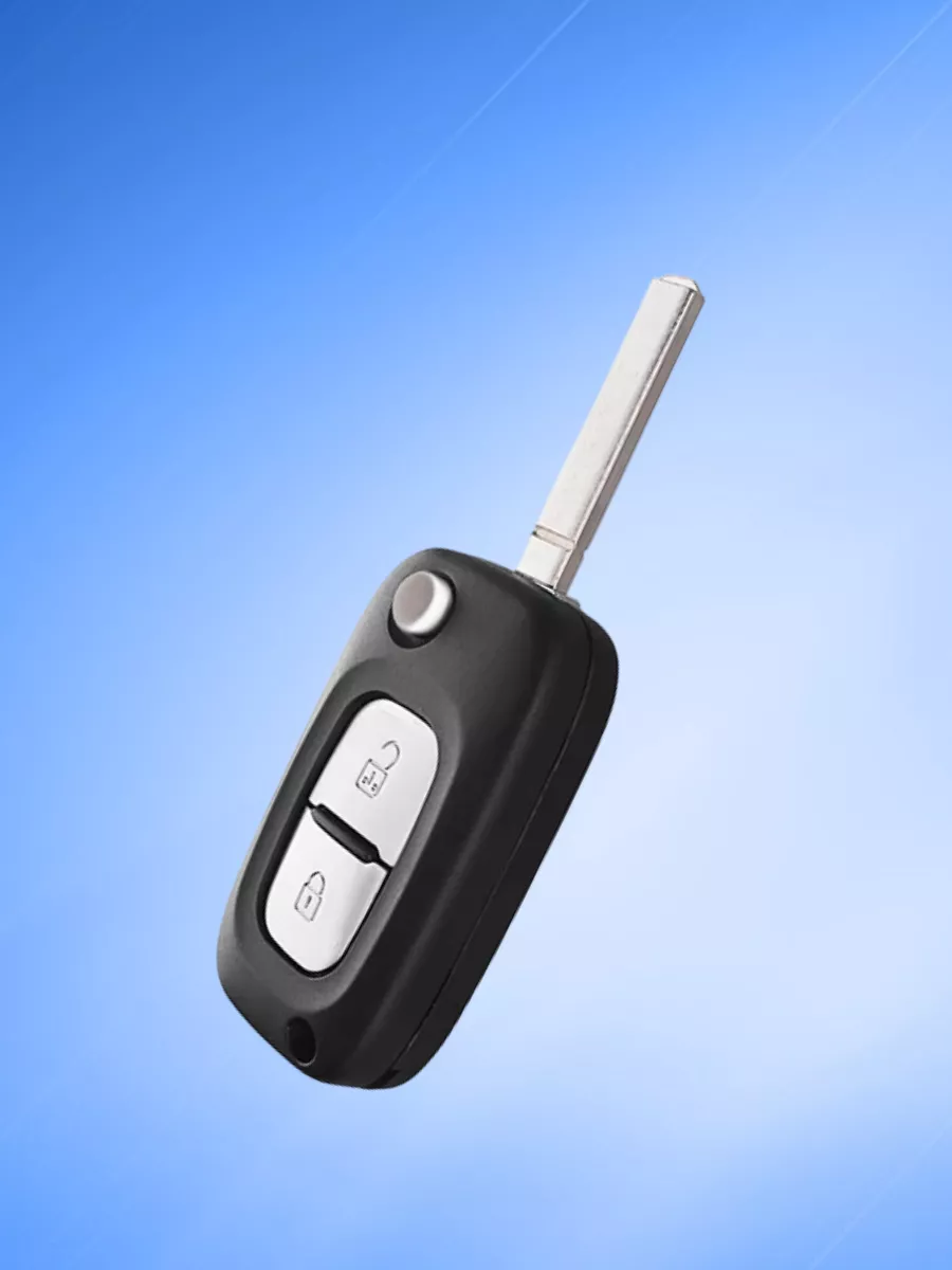 Корпус выкидного ключа с 2 кнопками лезвие VA2 для Renault, без логотипа