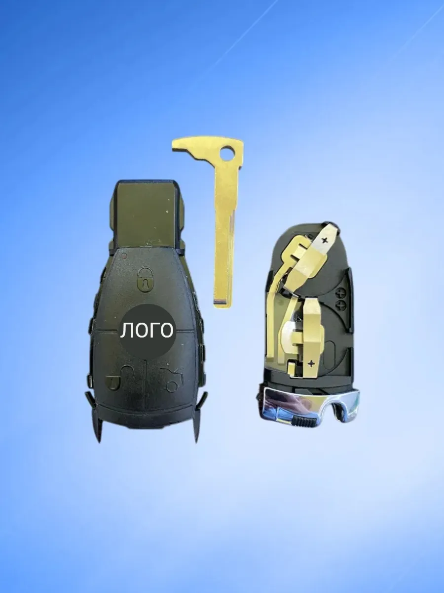 Корпус смарт ключа с 3 кнопками для Mercedes-Benz, MERCBGA3KNSLIT