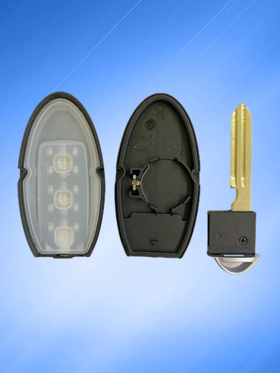 Корпус смарт ключа с 3 кнопками для Ниссан без логотипа, контакт слева