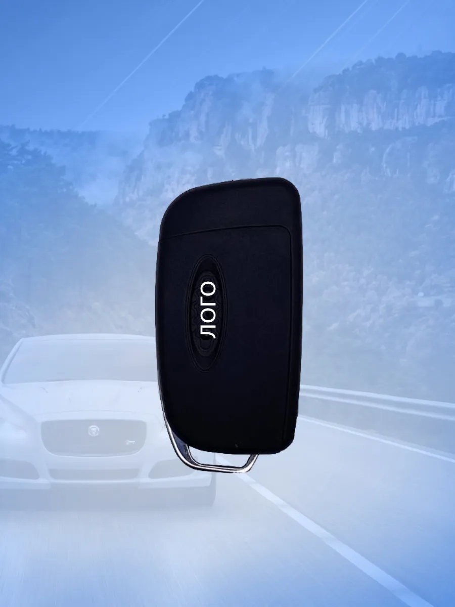 Корпус выкидного ключа с 3 кнопками лезвие FO21 для Ford, серебристый