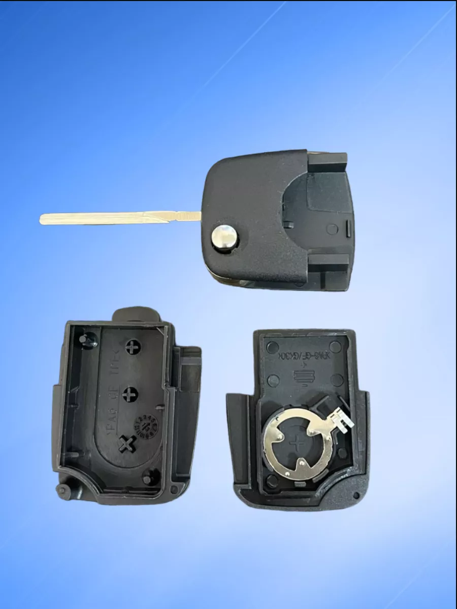 Корпус выкидного ключа с 3 кнопками лезвие HU66  для Audi