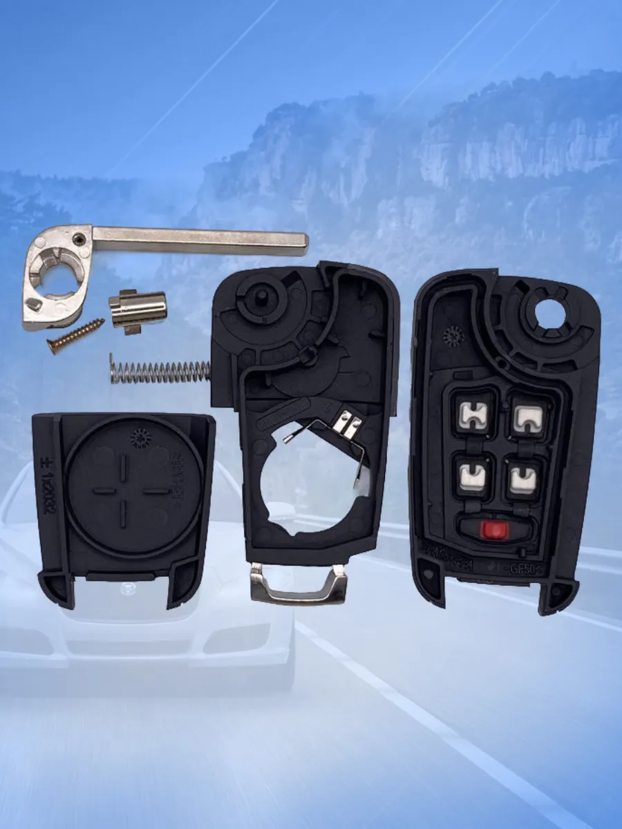 Корпус выкидного ключа с 5 кнопками для Шевроле