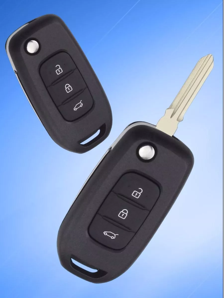 Корпус выкидного ключа с 3 кнопками лезвие HU136 для Рено