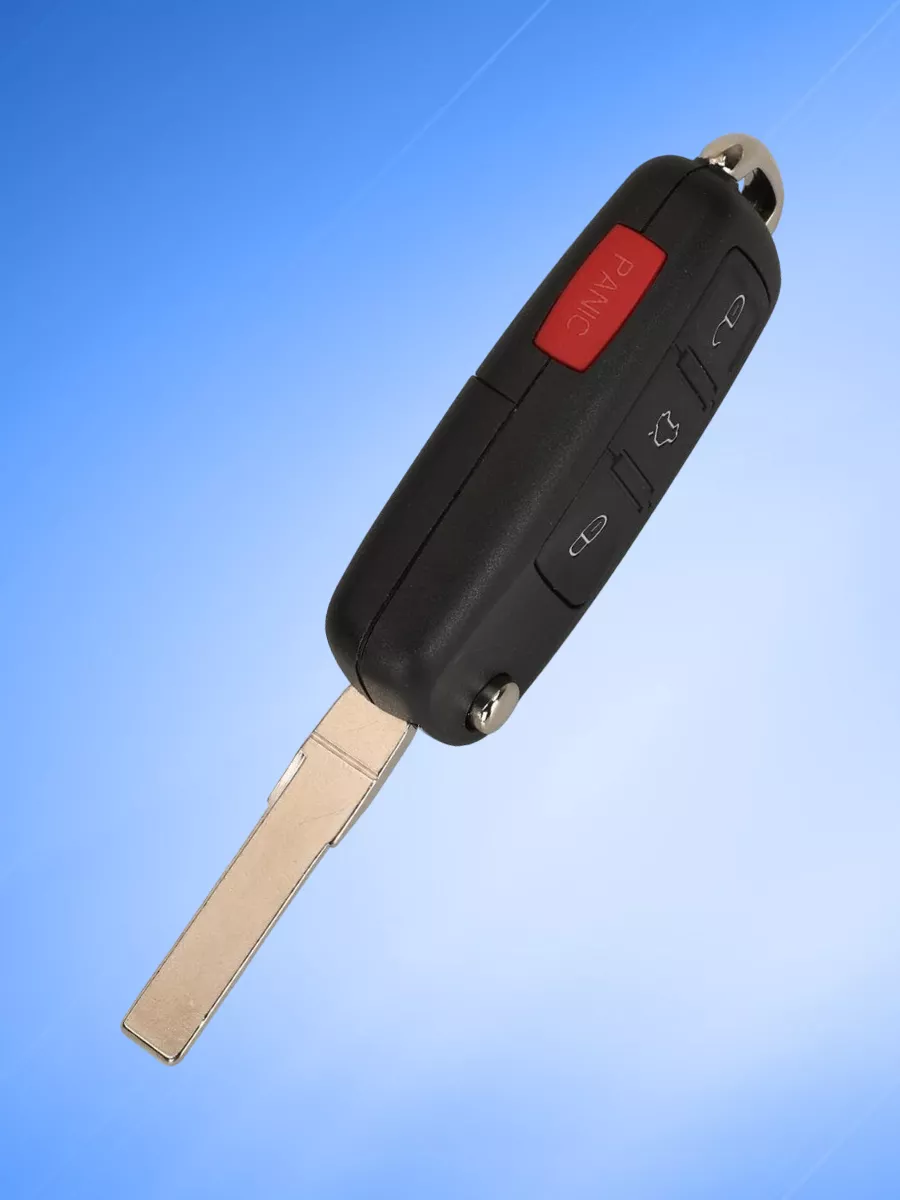 Корпус выкидного ключа с 3 кнопками +Panic для Skoda