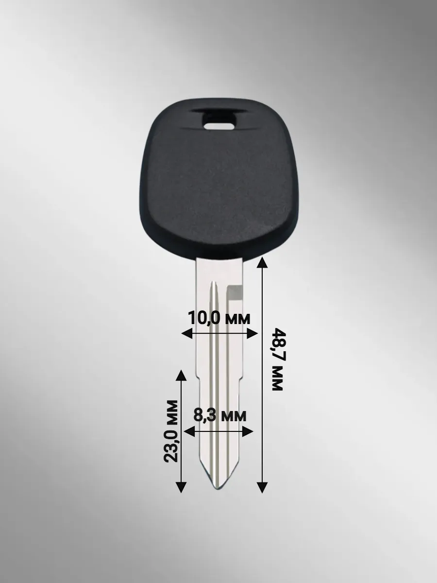 Заготовка с местом под чип для TOYOTA лезвие TOY42 (5шт.) 