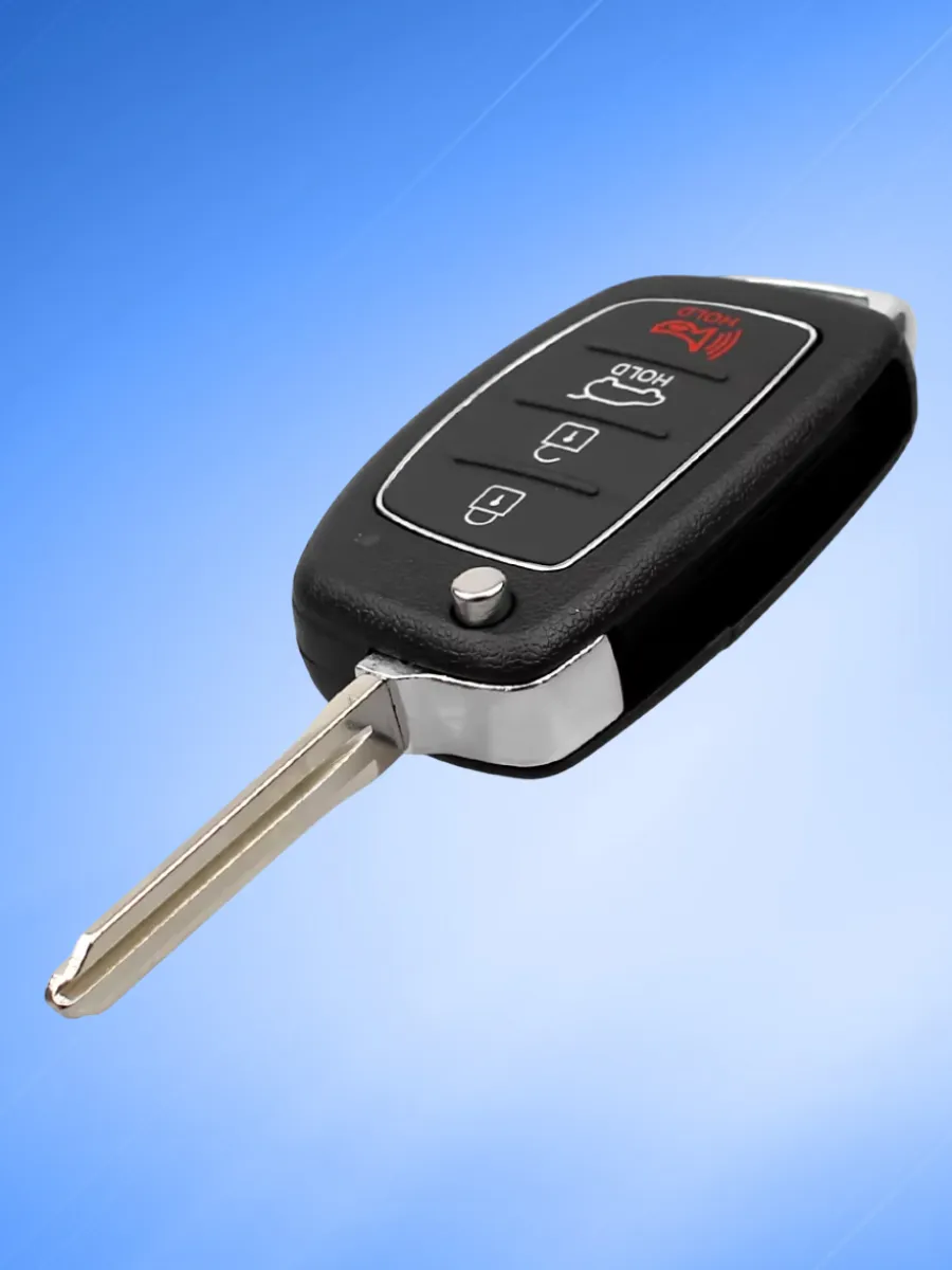 Корпус выкидного ключа с 3 кнопками +Panic лезвие HYN14 для Hyundai