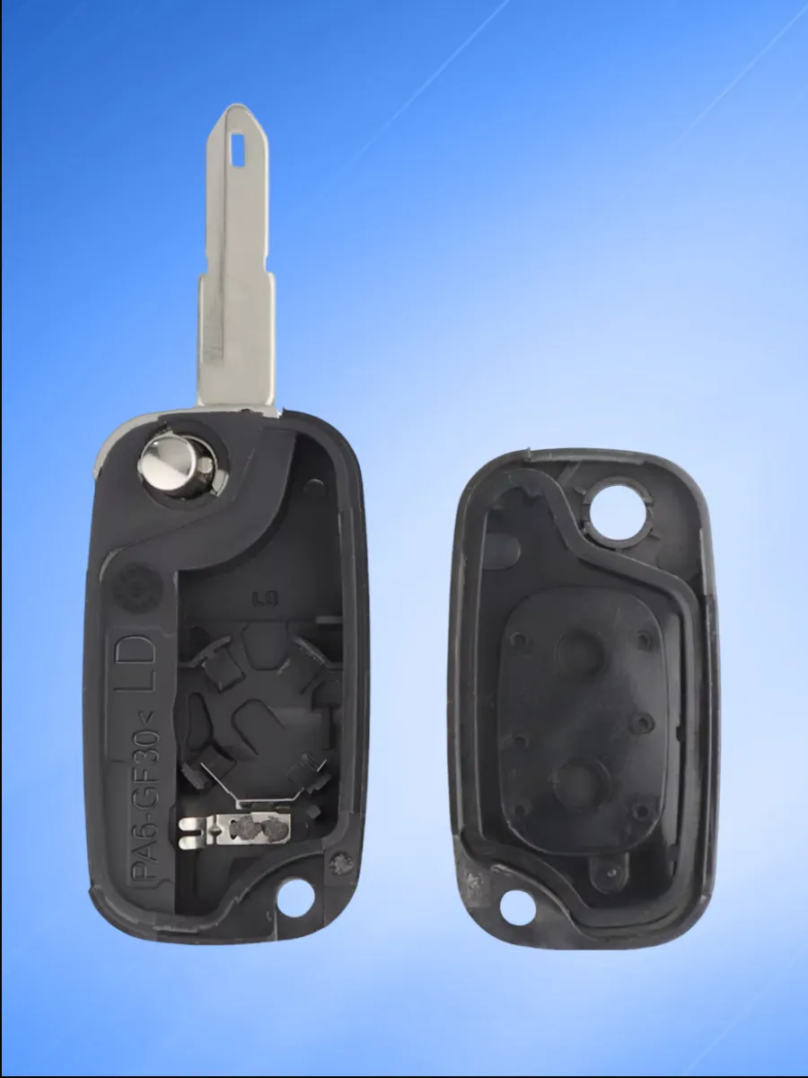 Корпус выкидного ключа с 3 кнопками лезвие NE73 для Renault, без логотипа