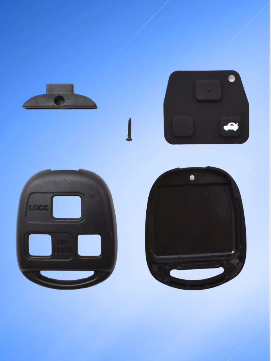 Корпус ключа без лезвия с 3 кнопками для Тойота