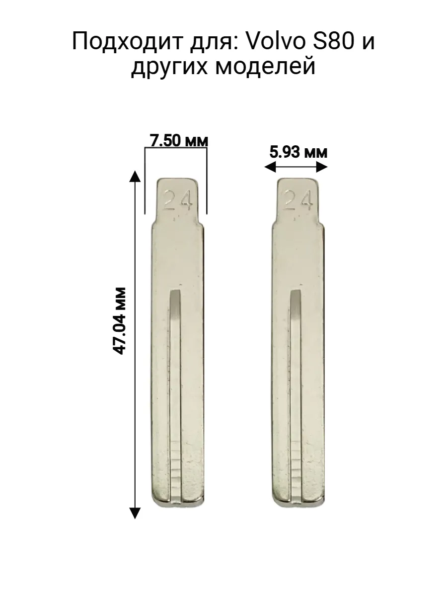 Набор лезвий из 5 штук VVDI KD NE66 (#24) для Volvo