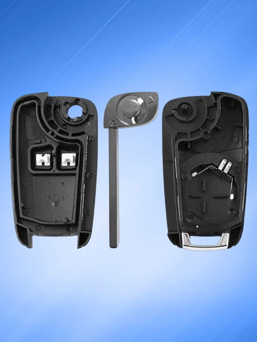 Корпус ключа c 2 кнопками лезвие HU100 для BUICK