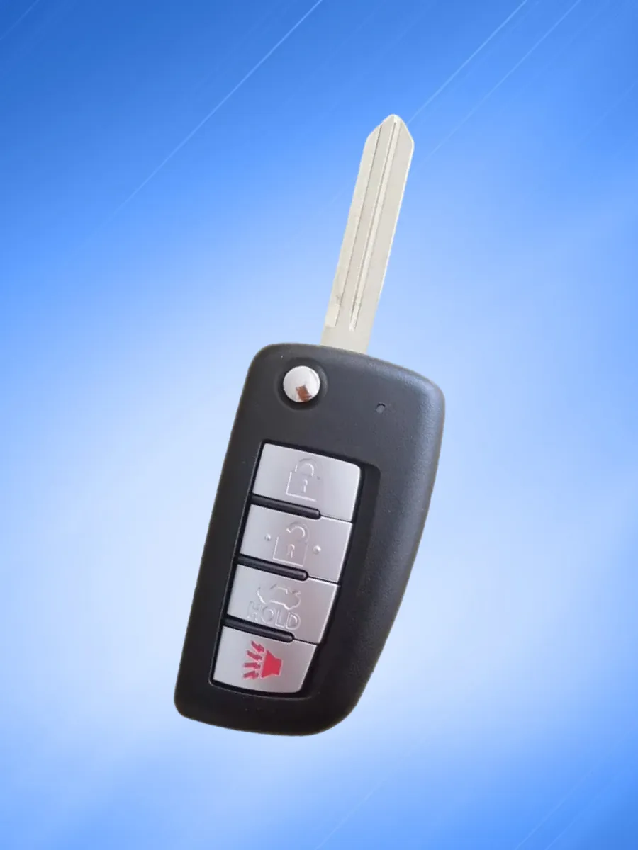 Корпус выкидного ключа с 3 кнопками +Panic для Ниссан