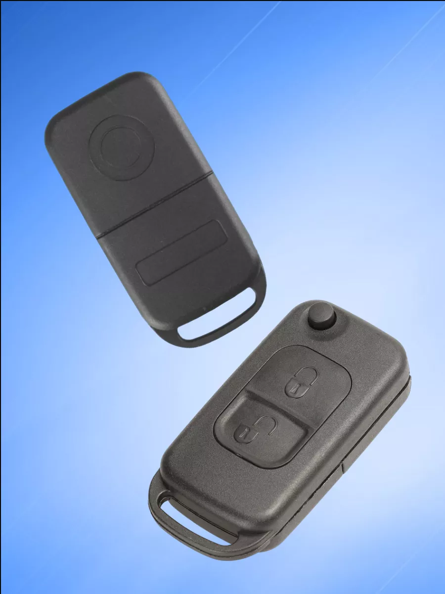 Корпус выкидного ключа с 2 кнопками лезвие HU64 для Mercedes Benz