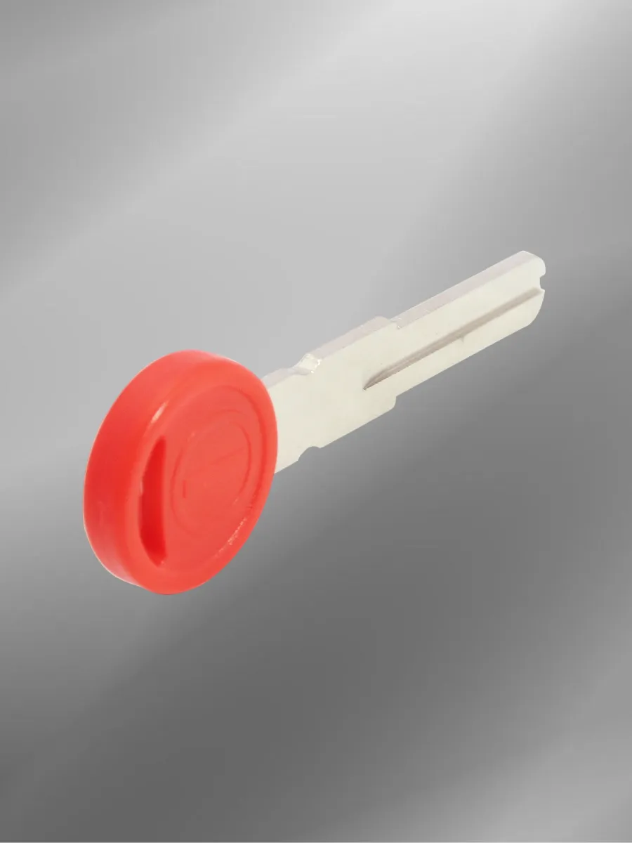 Заготовка ключа с местом под чип для мотоцикла Ducati красный