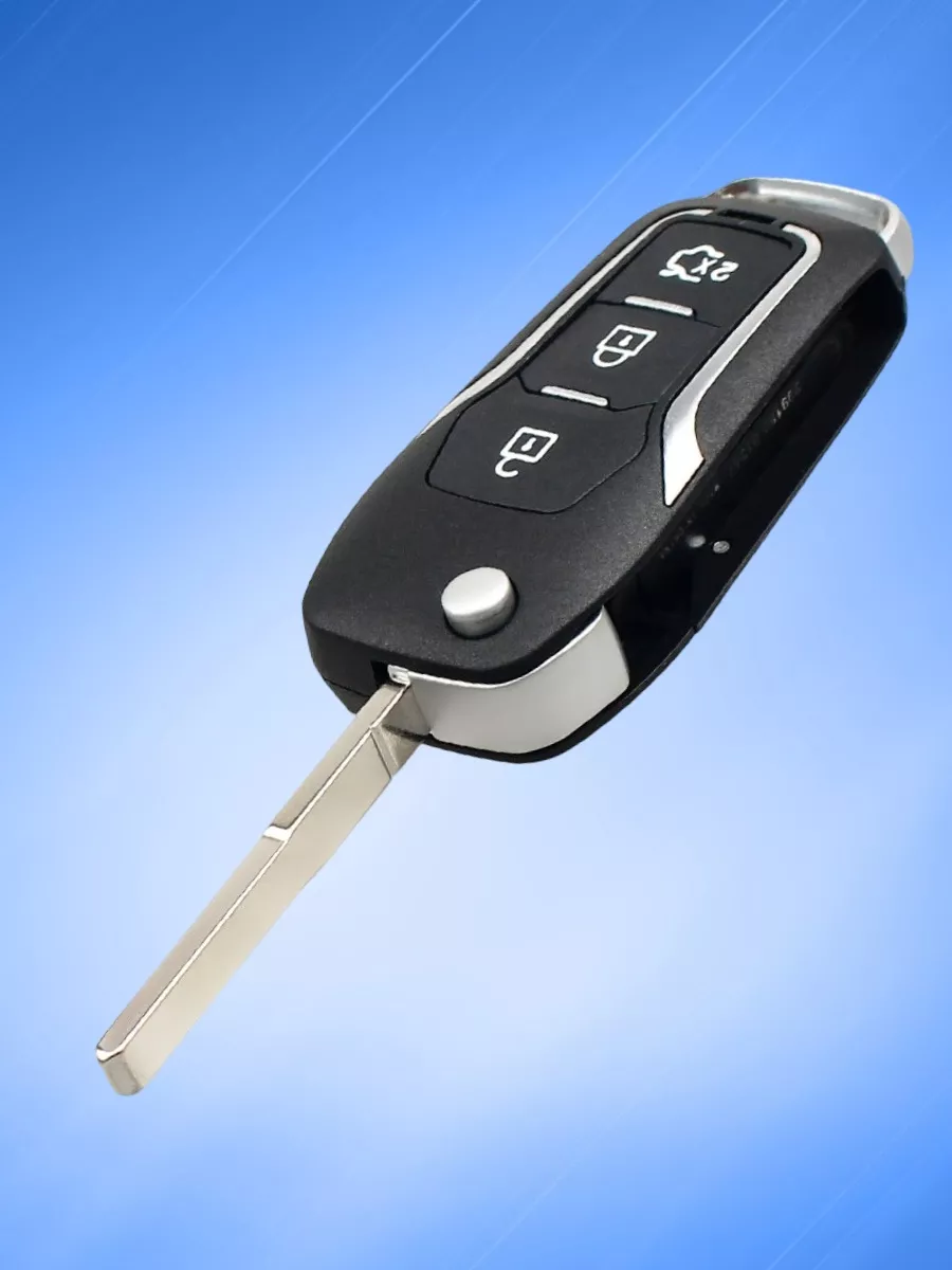 Корпус выкидного ключа с 3 кнопками лезвие HU101 для Форд