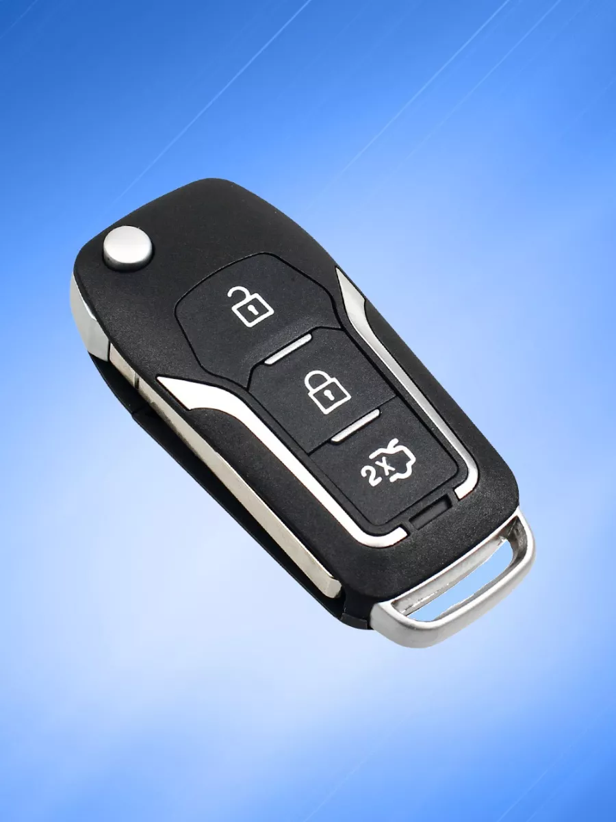 Корпус выкидного ключа с 3 кнопками лезвие HU101 для Форд