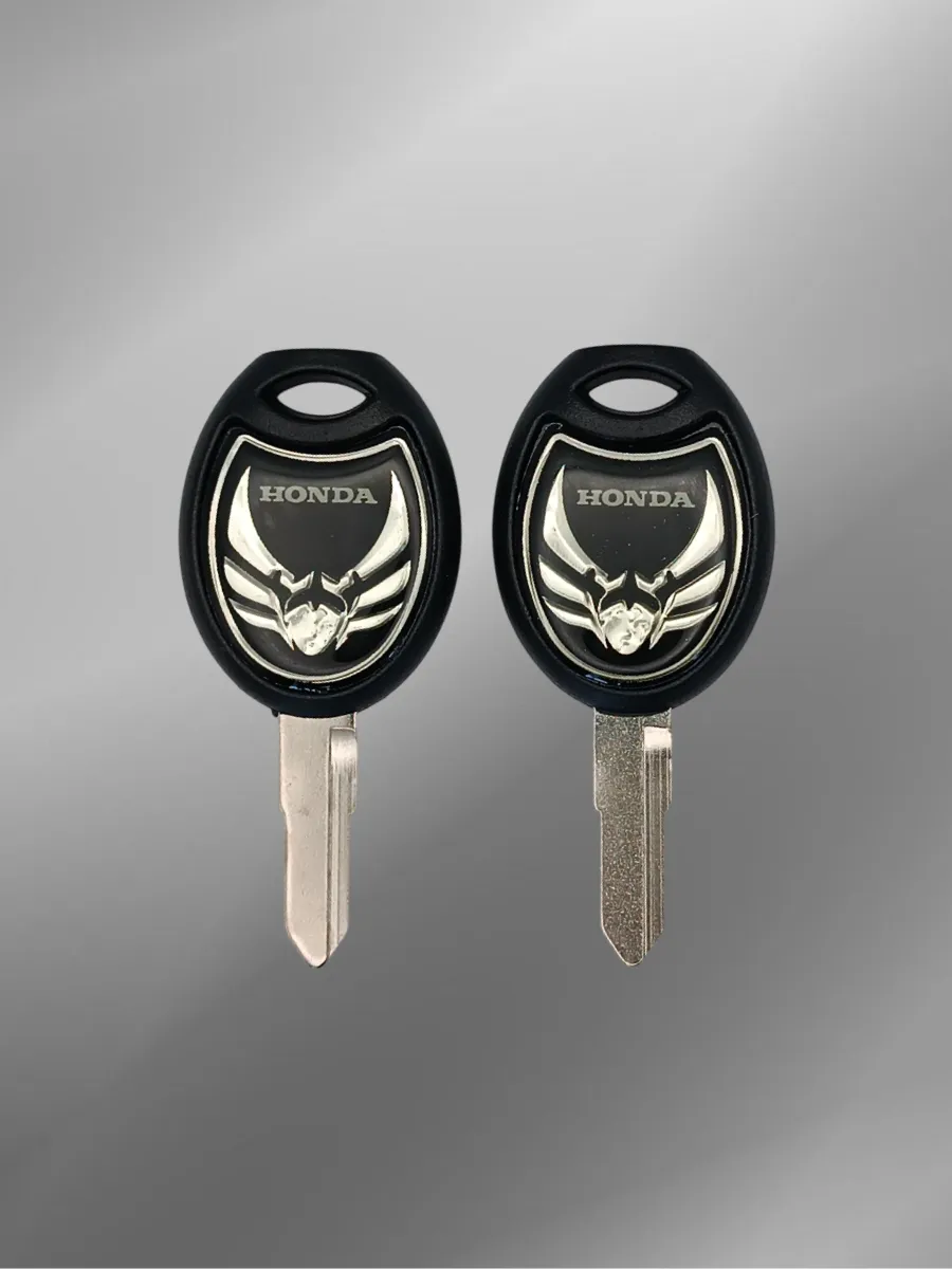 Заготовка ключа с местом под чип для мотоцикла Honda/Хонда черный