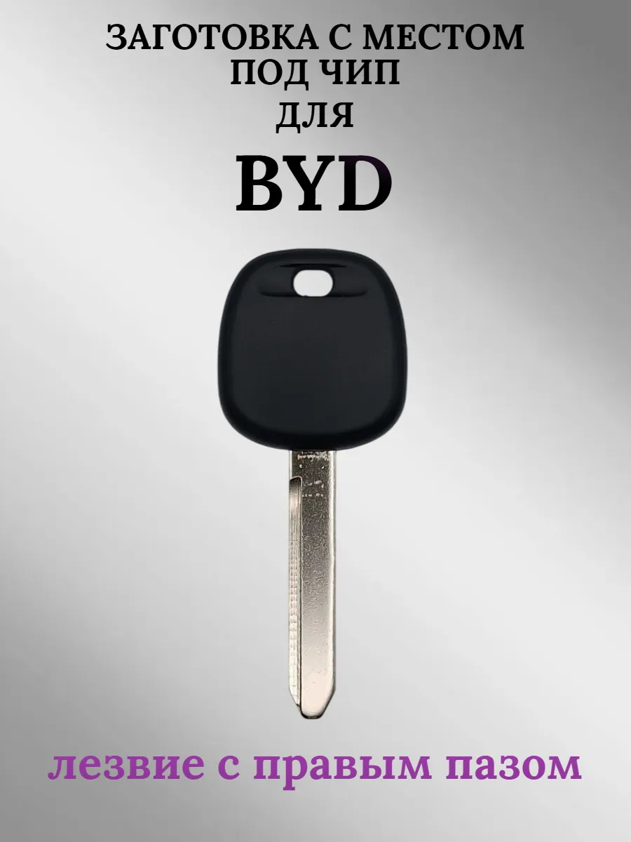 Заготовка с местом под чип лезвие с правым пазом для BYD (1 шт.) 