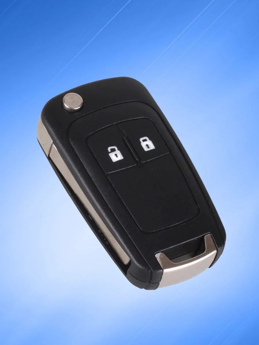 Корпус ключа c 2 кнопками лезвие HU100 для BUICK