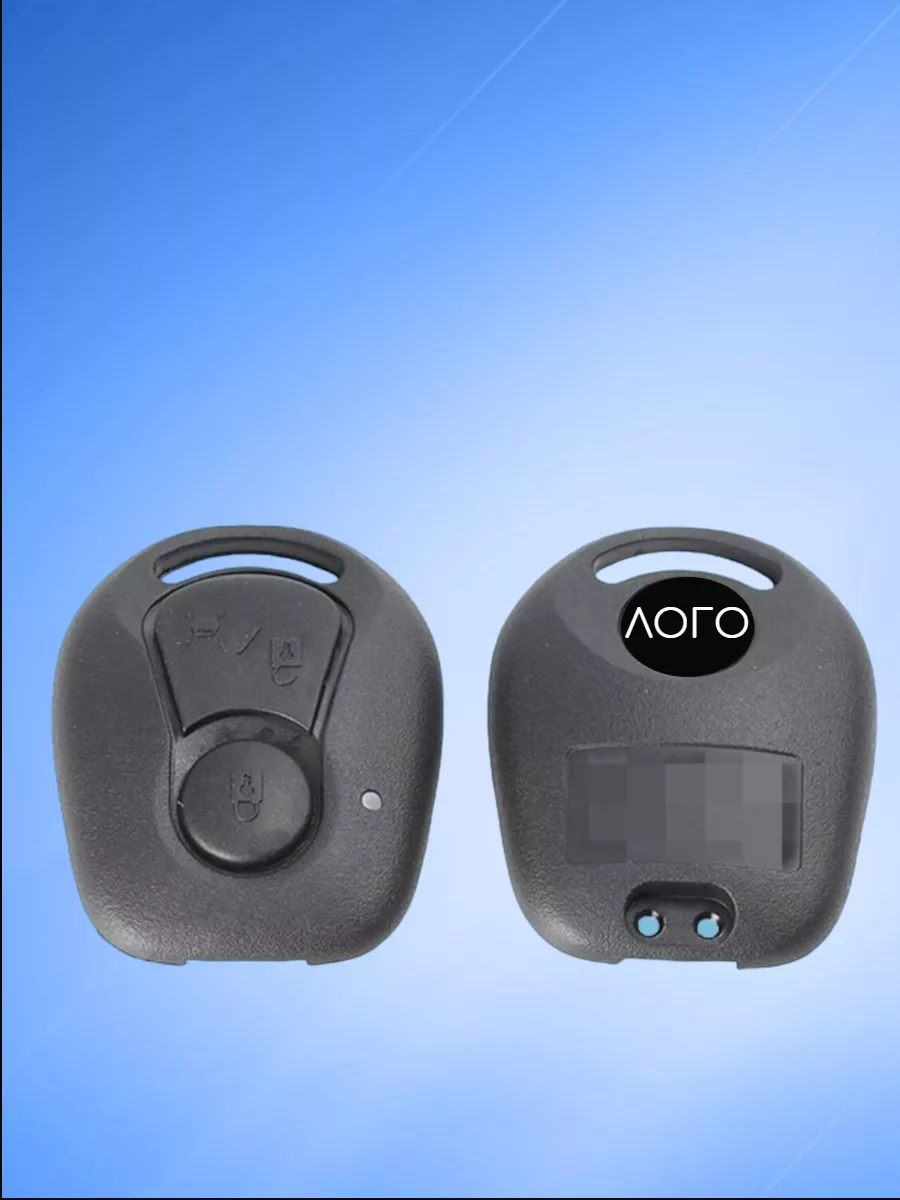 Корпус ключа без лезвия с 2 кнопками для Ssang Yong