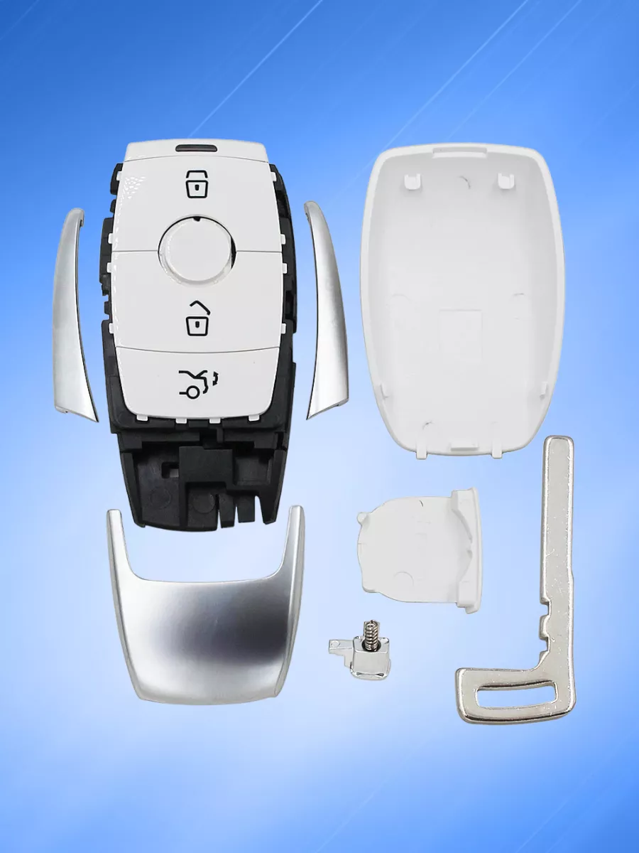 Корпус смарт ключа для Mercedes-Benz / Мерседес Бенс, белый