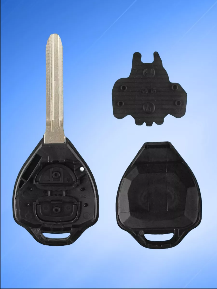 Корпус ключа с 2 кнопками лезвие TOY43 для Тойота с логотипом