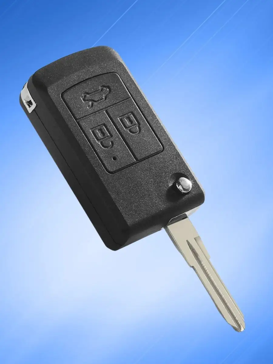 Корпус выкидного ключа с 3 кнопками для Лада, черный