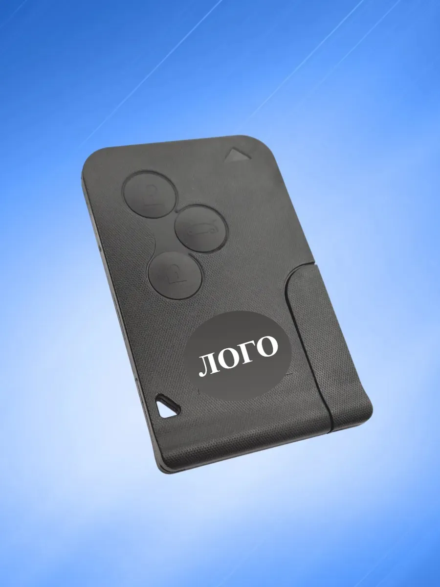 Корпус смарт карты с 3 кнопками для Рено, с логотипом