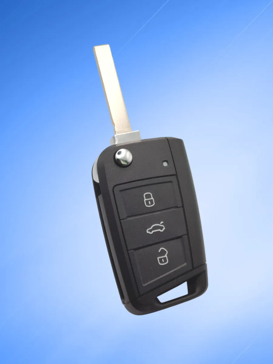 Корпус выкидного ключа с 3 кнопками лезвие HU162 для VW / Фольксваген