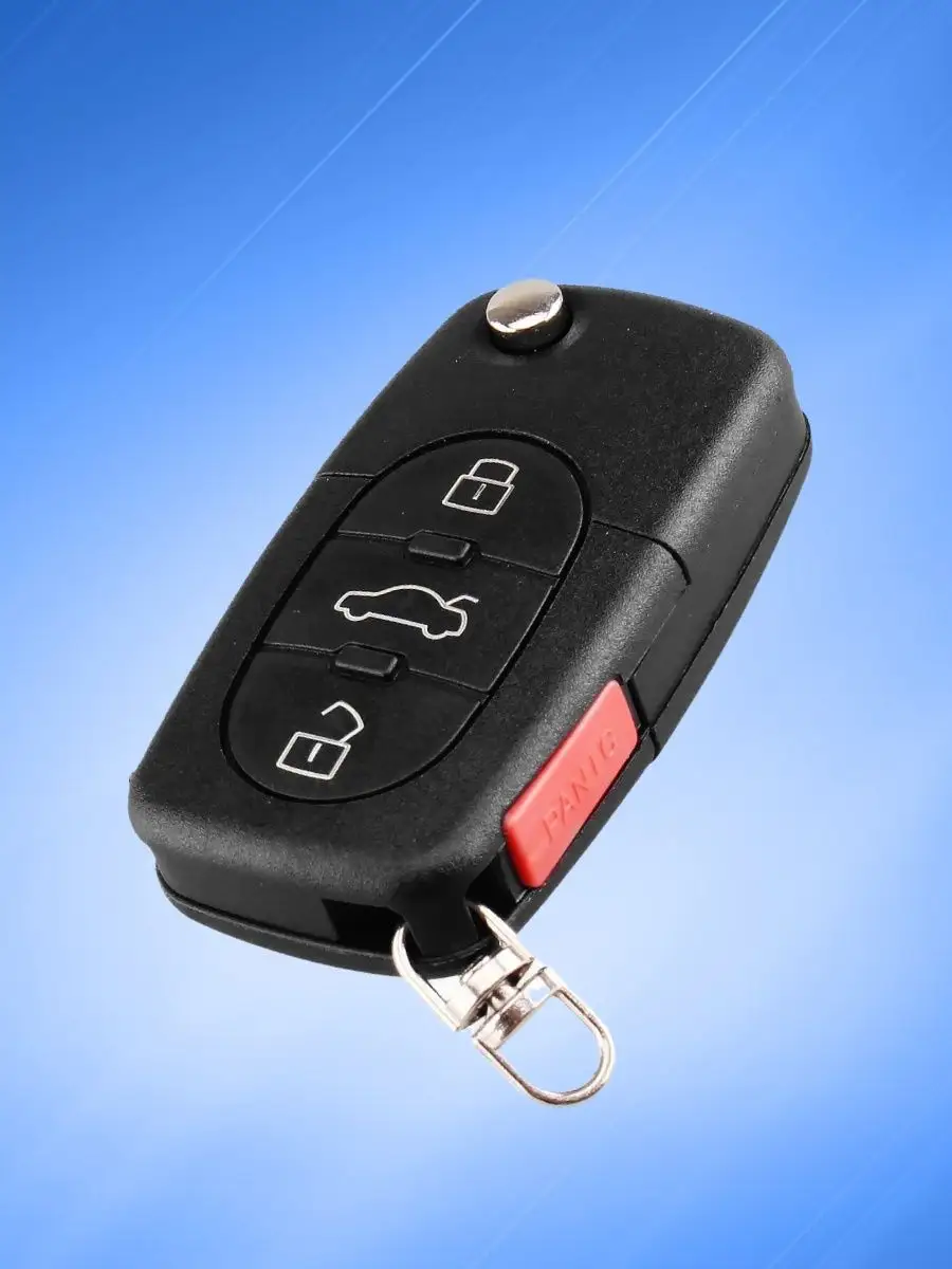 Корпус выкидного ключа с 4 кнопками лезвие HU66  для Audi