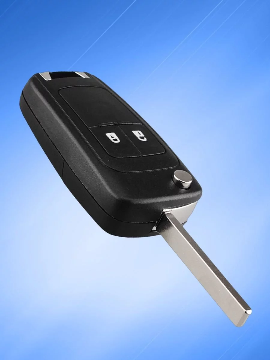 Корпус ключа c 2 кнопками лезвие HU100 для BUICK