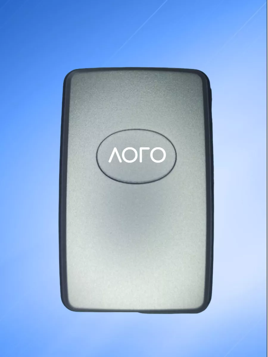 Корпус смарт ключа с 3 кнопками для Тойота, серебристый