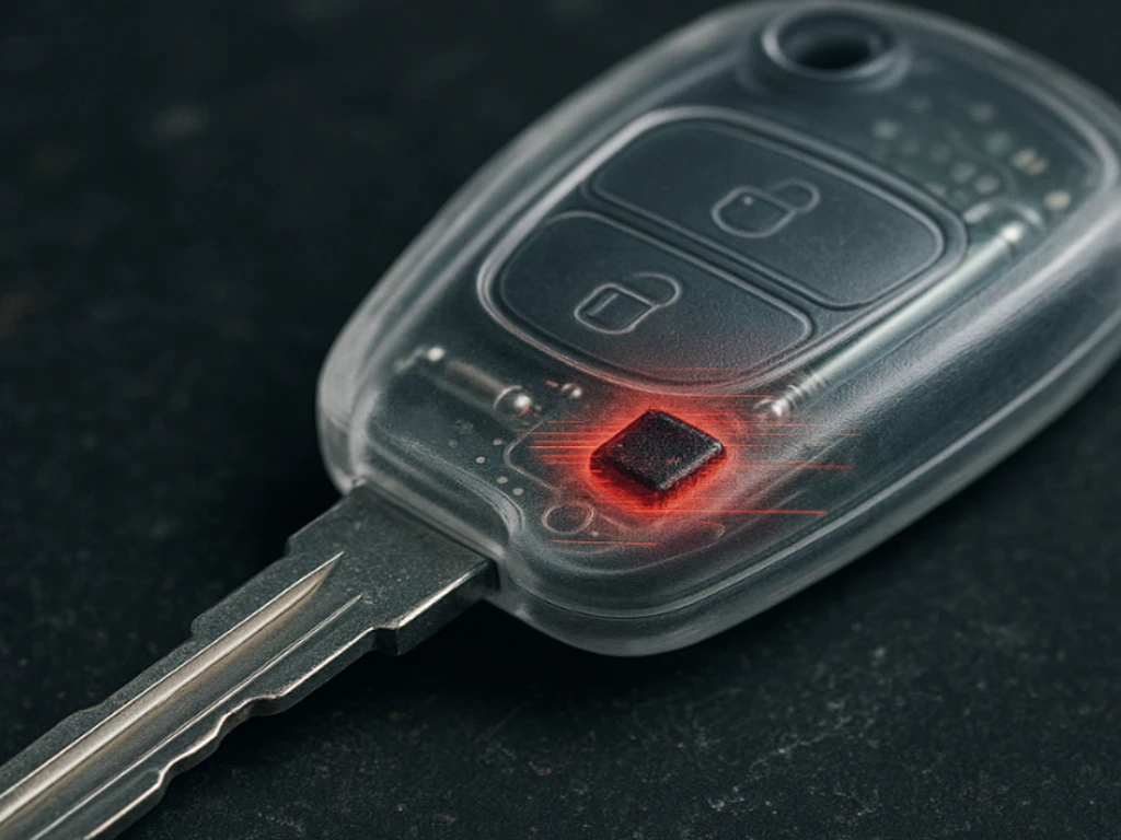 Не работает иммобилайзер из-за неисправности чипа в автомобильном ключе.